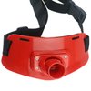 Ogrmar Fighting Rod Pole Holder Adjustable Waist Gimbal Belt Padded Fishing Waist Belt Professional Fishermen Gimbal Pad (Red)