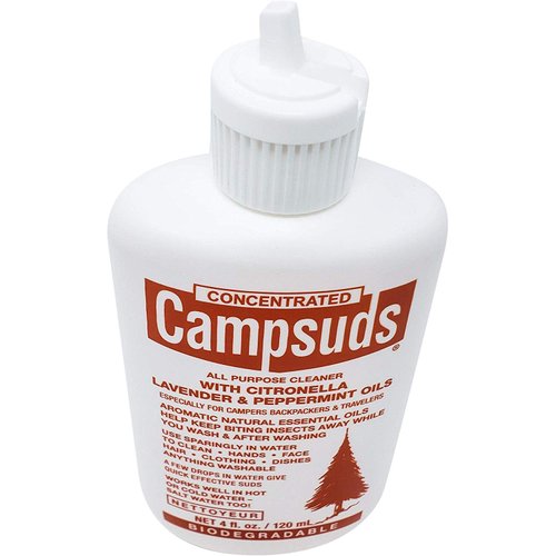 Sierra Dawn Campsuds with Citronella, Lavender, Peppermint Oil Deters Insects, Insect Deterrent, Outdoor Soap Biodegradable Environmentally Safe All Purpose Cleaner, Camping Hiking Backpacking Travel