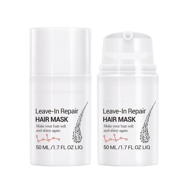 Leave-In Repair Hair Mask, Dry or Damaged Hair Mask Treatment, Repair Traight, Curly, Wavy, Thick, Thin Hair