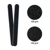 20 Pack 100/180 Grit Nail Files, Black Professional Reusable Emery Boards Nail File, Manicure Tool Suitable for Both Acrylic and Natural Nails