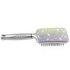 Fashion Premium Glass AB Color Crystal Paddle Brush,Exclusive Blingbling Hair Brush,Massage Air Cushion Rhinestone Hair Comb For Women
