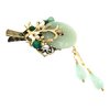 Chinese Lucky Jade Hairpin Women Vintage Tassel Hair Clip Hanfu Accessories Antique Cosplay Hair Clip Gift