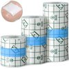 3 Pieces Transparent Stretch Adhesive Bandage Waterproof Bandage Clear Adhesive Film Bandages Dressing Tape, 2 inch x 5.47 Yard, 3 inch x 5.47 Yard, 4 inch x 5.47 Yard