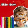 MeiduGaga Face Paint Sticks Body Painting Kit Safety Face Painting Crayons Easy to Clean for Makeup Parties Sport Events Birthday Festivals Cosplay (12 classic colors)