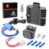Ignition Coil Pack & Voltage Regulator Rectifier Starter Relay Spark Plugs for Yamaha Grizzly 660 YFM660F 2002-2008