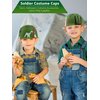 Cotiny 48 Pack Kids Army Helmets Plastic Camouflage Hats Soldier Costume Caps for Children Halloween Costume Accessories Camo Party Supplies
