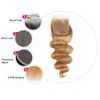 4X4 Honey Blonde Closure Pre Plucked Closure Hd Transparent Lace Free Part Lace Front Closure With Baby Hair Brazilian Virgin Hair Body Wave Lace Closure 14 Inch Next Day Delivery 27# Closure