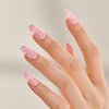 KISS imPRESS No Glue Mani Press-On Nails, Design, 'Wild Venus', Pink, Medium Size, Almond Shape, Includes 30 Nails, Prep Pad, Instructions Sheet, 1 Manicure Stick, 1 Mini File