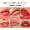 3 Colors Matt Nude Lipstick Lipliner Lip Crayons Pack Set,Velvet Moisture Smooth Matte Lipstick Pencils,Waterproof&Waterlasting,04#05#06#