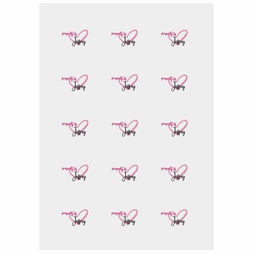 Property Of Name Personalized Temporary Tattoo with Heart Fake Adult Tattoos - Temporary Tattoos for Couples - 15 Sheets