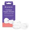 Lansinoh Contact Nipple Shields for Breastfeeding, 2 Nipple Shields (20mm) and Case