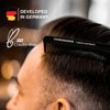 Charlemagne Men's Hair Comb, Shatterproof Premium Carbon Comb, 18 cm Anti-Static Fine Hair Comb for Hair Cutting, Hairdressing Comb for Men and Women - Combs for Men - Mens Hair Comb - Fine Comb