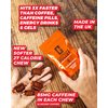 Caffeine Bullet 16 Caffeine Gummies for Adults. Each 85mg Caffeine Chocolate Orange Energy Chews: - Faster Kick Than Running gels for a mid-Race, Cycling Caffeinated, chewable Energy Boost