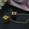 Hanreshe Last Jedi Dice Han Solo Lucky Necklace Keychain Prop Smugglers Charm Gold Bracelet Men Dice Jewelry Cosplay