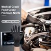 FINITEX - Black Nitrile Disposable Gloves, 5mil, Powder-free, Medical Exam Gloves Latex-Free 100 PCS For Examination Home Cleaning Food Gloves (Medium)