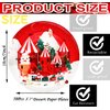 GOGUOGOFA 50Pcs Christmas Party Plates Christmas Party Supplies Xmas Party Decoration 7" Christmas Dessert Paper Plates Christmas Tree Plates Christmas Theme for Holiday Merry Christmas Party Decor