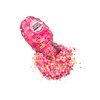 Neva Nude Face and Body Glitter Keychain - Holographic Chunky Loose Glitter for Festivals, Raves, and More | Cosmetic Grade | Super Sparkly (Raspberry Rushie Pink Glitz Grenade)