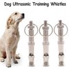 VizGiz 3 Pack Dog Whistle Training to Stop Barking to Make Dogs Come to You Ultrasonic Sound with Adjustable Frequencies Sit Down Recall Repel Silent Bark Control Tool