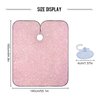 Blueangle Pink Glitter Texture Barber Cape Waterproof Salon Hairdresser Cape with Adjustable Snap Closure, Perfect for for Men Salon and Home Use
