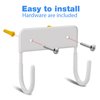 RIUOTA Ironing Board Wall Mount Ironing Board Hanger Wall Mount for Laundry Rooms,White