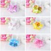 Rowcay 10 Pcs Bohemian Flowers Hair Clip, Multi Color Chiffon Orchid Hair Clips, Double Orchid Hair Clips, Bridal Wedding Jewelry, Beach Party Wedding, Hair Clip Accessories