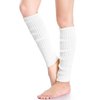 *daisysboutique* Retro Unisex Adult Junior Ribbed Knitted Leg Warmers (One Size, White)