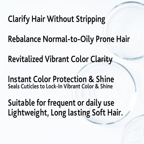 SNOBGIRLS DETOXCURE Clarifying Shampoo - Refresh & Colour Clarity for Normal to Oily Prone Hair, Clarifying shampoo for build up Vegan shampoo for oily hair with Argan Oil & Moringa Salon Hair Care