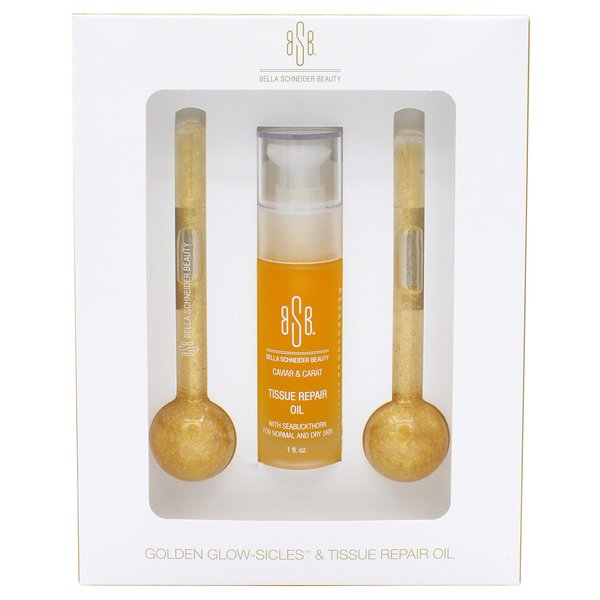 Bella Schneider Beauty BSB Golden Glow - Anti Aging Face Moisturizer, Tissue Repairing Facial Oil, Skin Hydrating & Tightening, Anti Wrinkle Neck Firming Oil, MSRP $85.00