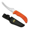 OUTDOOR EDGE Zip Blade - 4.0" Fixed Blade Hunting Knife for Skinning and Gutting Big Game - Includes Black Nylon Belt Sheath