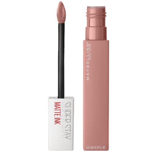 Maybelline Super Stay Matte Ink Liquid Lipstick Makeup, Long Lasting High Impact Color, Up to 16H Wear, Poet, Light Rosey Nude, 1 Count