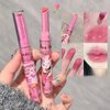 YIBABY 3 Colors Hydrating Lipstick Set, Sweet Heart Shape Glossy Finish Lipstick, Moisturizing Tinted Lip Balm, Long Lasting Vivid Color Lip Makeup for Girls (B)