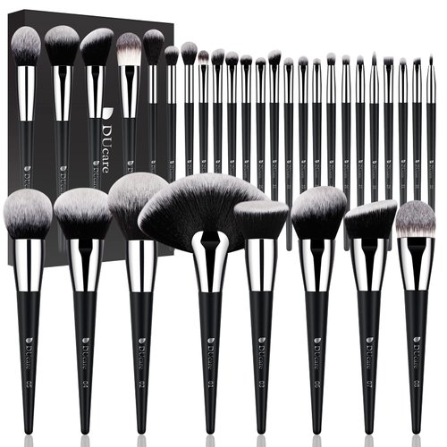 DUcare Makeup Brushes Professional 32Pcs Make up Brushes Set Premium Christmas Gift Synthetic Kabuki Foundation Blending Brush Face Powder Blush Concealers Eye Shadows