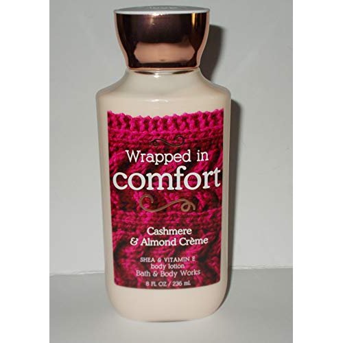 Bath and Body Works Wrapped in Comfort Cashmere Almond Cream Shea and Vitamin E Lotion 8 Ounce