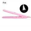 2-in-1 Mini Hair Straightener Ceramic Tourmaline Plate Adjustment TemperatureBeauty Flat Iron Heating Curler - 4Colors ()