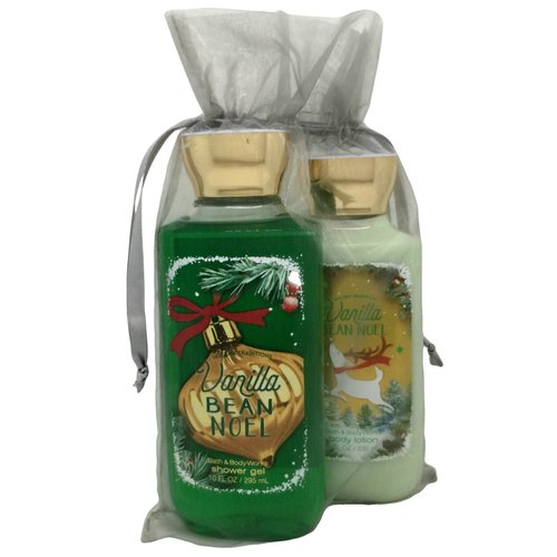 Bath & Body Works Vanilla Bean Noel Gift Set Bundle of Shower Gel and Body Lotion