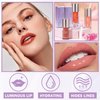 QIUFSSE Hydrating Lip Glow Oil Korean Big Brush Head Tinted Lip Oil Plumping Lip Gloss for Women,Non-Sticky Nourishing Lip Plumper for Lip Care and Dry Lips - 03 Cinnamon Red