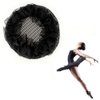 8Pcs Reusable Bun Hair Nets Elastic Flower Edge Hairnet for Ballet Bun Cover Dance Skating Gymnastics Performance Dancers Hair Accessories, Black