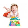 Dinosaur Toys for Kids Gifts：Wooden Dinosaur Puzzle - Toddler Birthday Gifts for Boy - Montessori Educational Toys for Toddler Boys