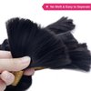 Human Braiding Hair 24 Inch Deep Wave Bulk Human Hair for Braiding No Weft 100% Unprocessed Brazilian Virgin Human Hair Extensions for Boho Braids Natural Color 100g (1Pack-2Bundles)