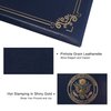 GraduatePro US Citizenship Certificate Holder 2023 Naturalization Padded Leatherette Cover with Golden Great Seal of The United States for American Gifts