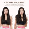 GOO GOO Clip in Hair Extensions Real Human Hair, 16inch 120g 7Pcs, 2 Dark Brown, Remy Human Hair Extensions Clip ins for Women, Natural Human Hair