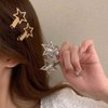 10 Pcs Metal Hair Clips Hollow Star Shape Alligator Hair Clips Non-Slip Hair Barrettes Hair Accessories for Women and Girls (Gold, Silver)
