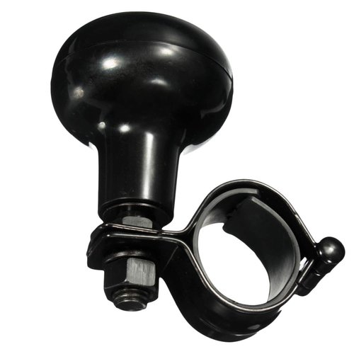 Vehicle Steering Wheel Spinner Knob - Zone Tech Suicide Classic Black Premium Quality Steering Wheel Spinner with Power Handles Universal Fit