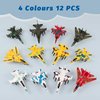 BOOJALOO Pull Back Airplane Toys Fighter Jets, Airplane Party Favors Plane Playset, Fighter Jet Toy, Plane Themed Kids Presents Toys for 3 Year Old boy (12 Pack)