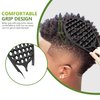 KOUPA Magic Silicone Curly Hair Brush, One Piece Twist Curl Comb for Afro Curls, Washable Hair Tool for Men Women, Black, 1 Piece