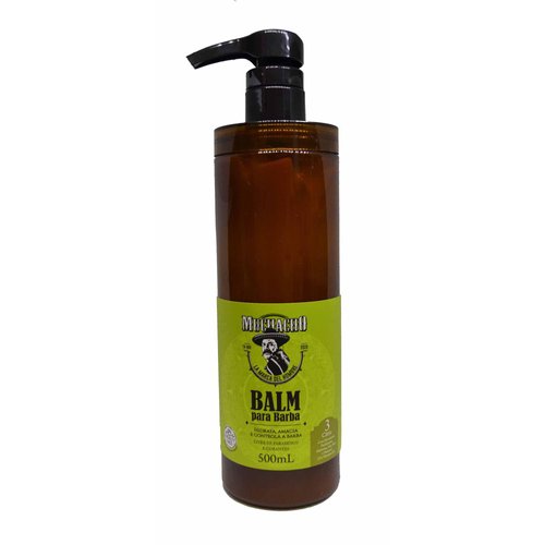 Muchacho Beard Balm Citric, 500 ml, Hydrating Formula with Phyto Extracts, Allantoin, Panthenol, White