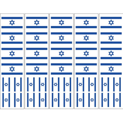 40 Tattoos: Israeli Flag, Israel Party Favors