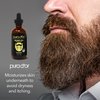 PURA D'OR Organic Beard Oil (4oz / 118mL) 100% Pure- USDA Certified- Natural Leave-In Conditioner, Argan & Jojoba Oil- Mustache Care & Maintenance, Increase Softness & Strength (Packaging may vary)