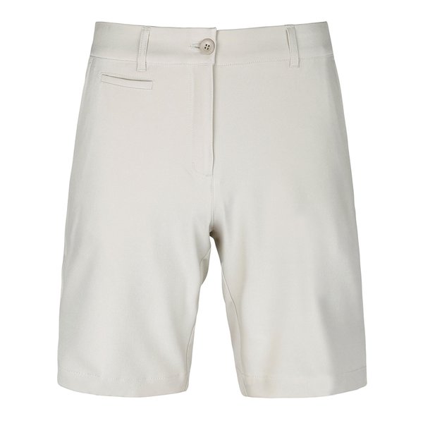 Bakery Women's Golf Shorts with Pockets 9" Quick Dry Stretch Bermuda Long Shorts for Women Summer Hiking Casual Work Size 10 Beige