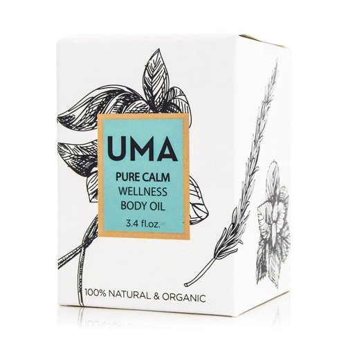 UMA Pure Calm Wellness Body Oil | Ayurvedic Oil to promote relaxation, & experience peace & harmony | Organic & Cruelty free